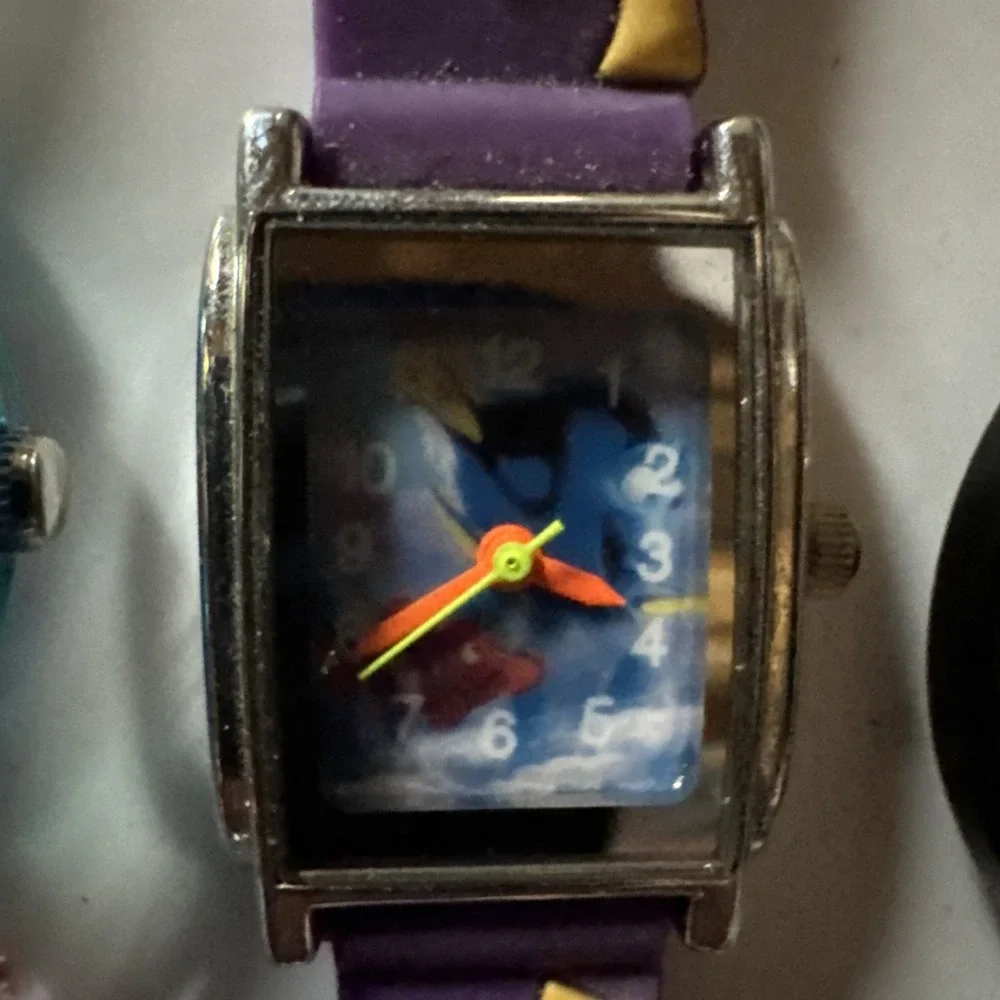 Lot Of 3 Vtg Disney Watches Nemo Belle 35 Years Disneyland Need Batteries